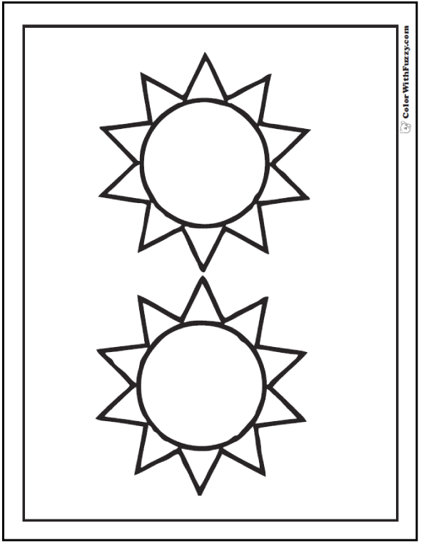 Shape coloring pages â digital pdf squares circles triangles