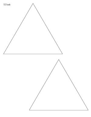 Free printable triangle templates