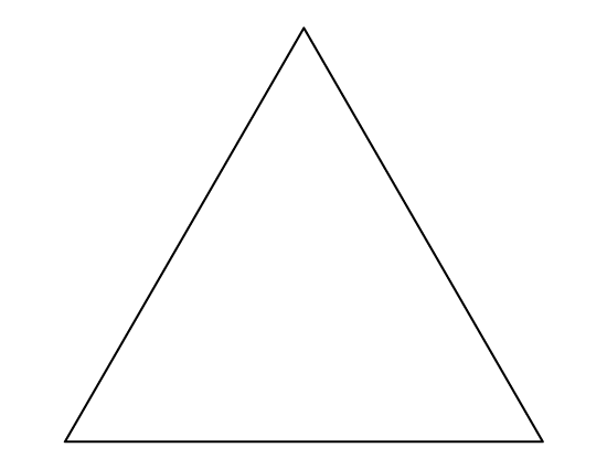 Printable triangle template triangle template triangle perfect triangles