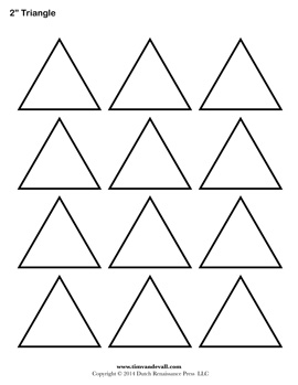 Triangle templates â tims printables