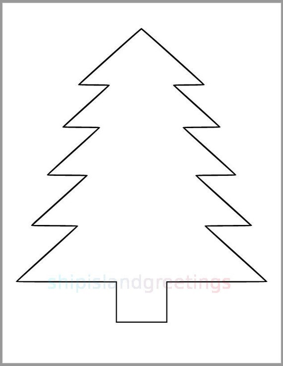 Printable pine tree template