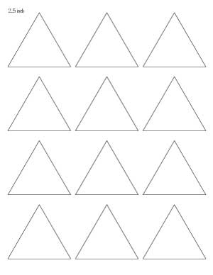 Free printable triangle templates