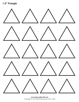 Triangle templates â tims printables