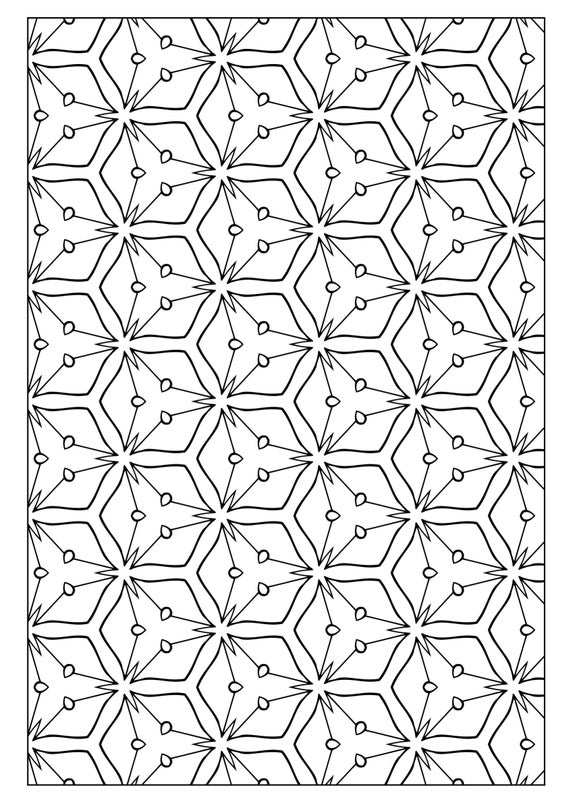 Set of printable coloring pages with geometric designs kids and adults coloring pages patterns relaxing activity stress relief vol