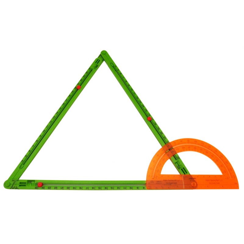 Retractable isoscele triangle symmetrical maths youth toy
