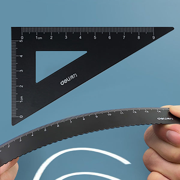 Math geometry rulers set with protractor triangle ruler â a lot mall