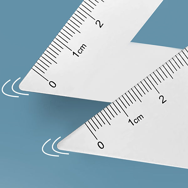Math geometry rulers set with protractor triangle ruler â a lot mall