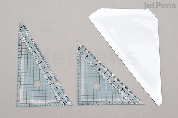 Raymay study mate zero edge triangle rulers