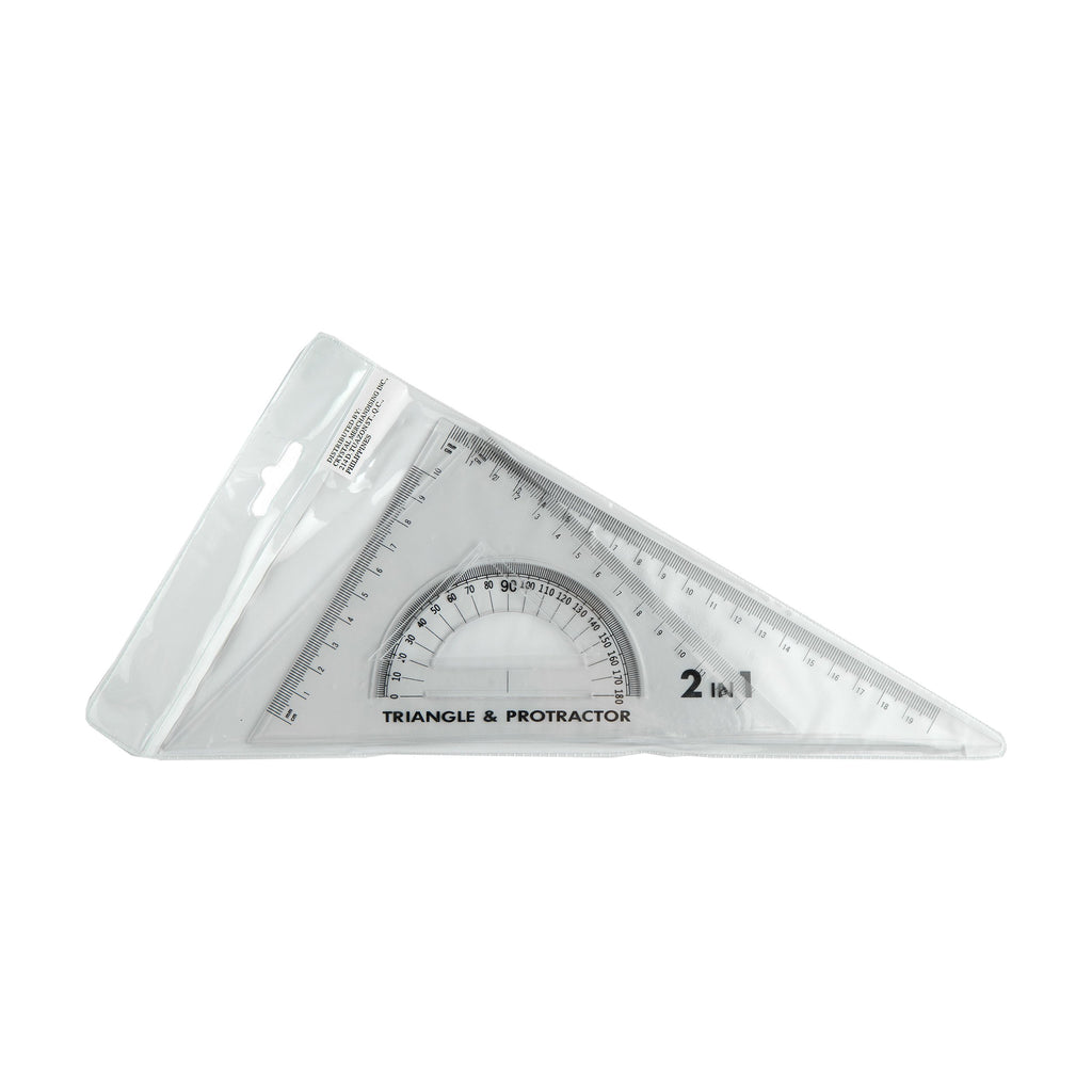 Crystal pcs math set triangle protractor t set â ceres asia
