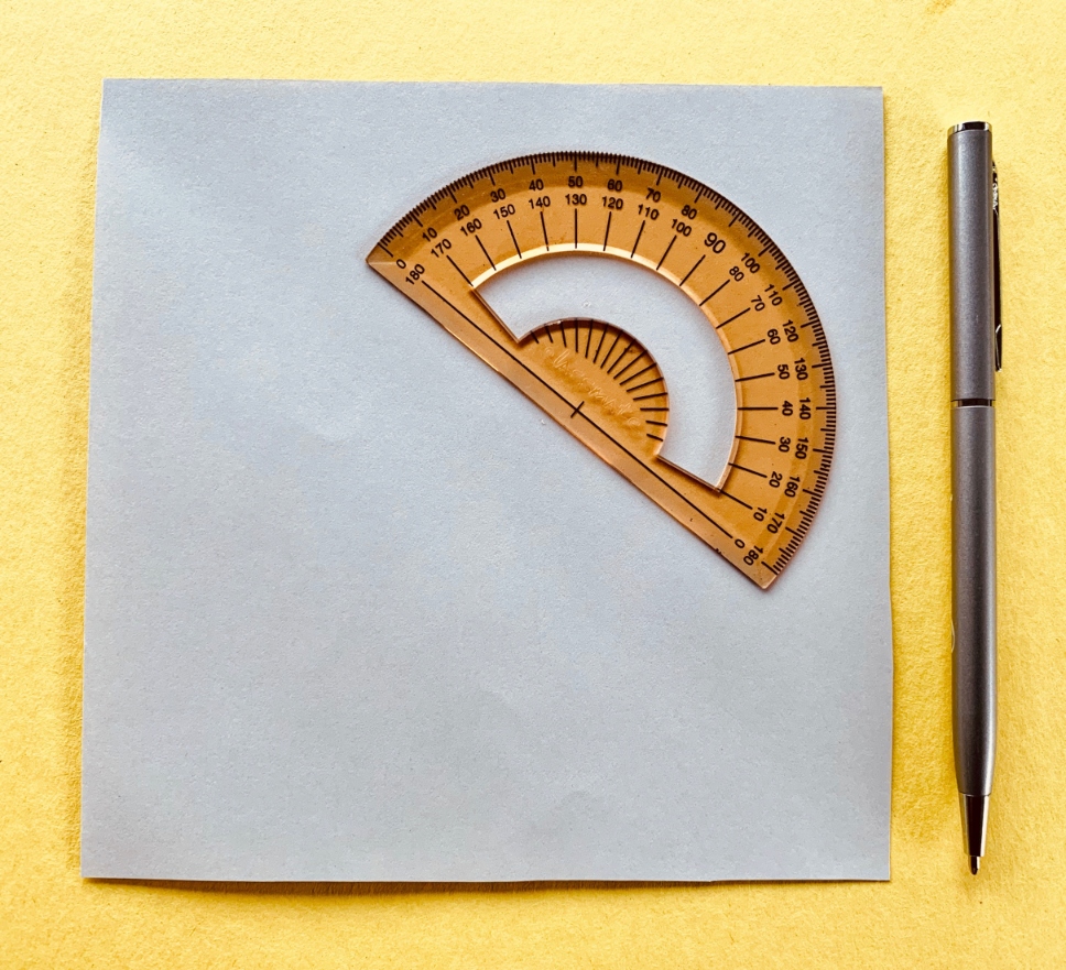 How to make a protractor using paper my world their way