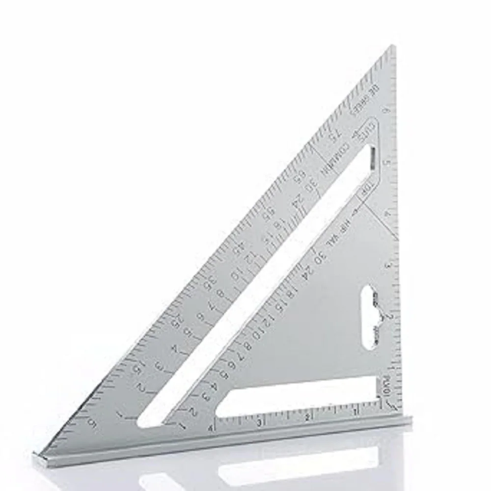 Buy millensium double side measurement carpentry speed square triangle protractor scale of engineering works degree right angle set square aluminum alloy online at best prices in india