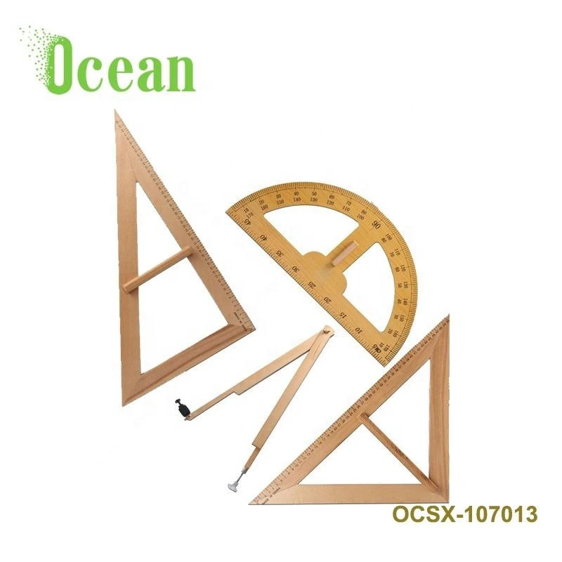 Buy school math geometry set for teachers include set square protractor and pass ruler divider triangle plate from wuxi oceanedu import and export co ltd china