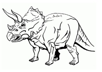 Triceratops coloring pages by mrfitz tpt