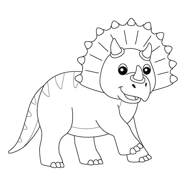 Triceratops coloring page images