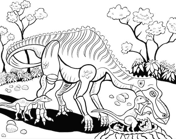 Paleo life colouring page dinosaur colouring book pdf t