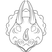 Triceratops coloring pages free coloring pages