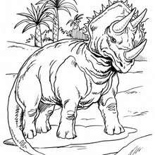 Triceratops coloring pages