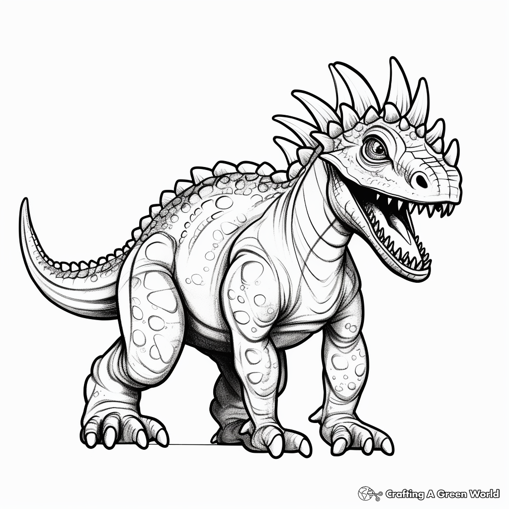 Dinosaur adult coloring pages