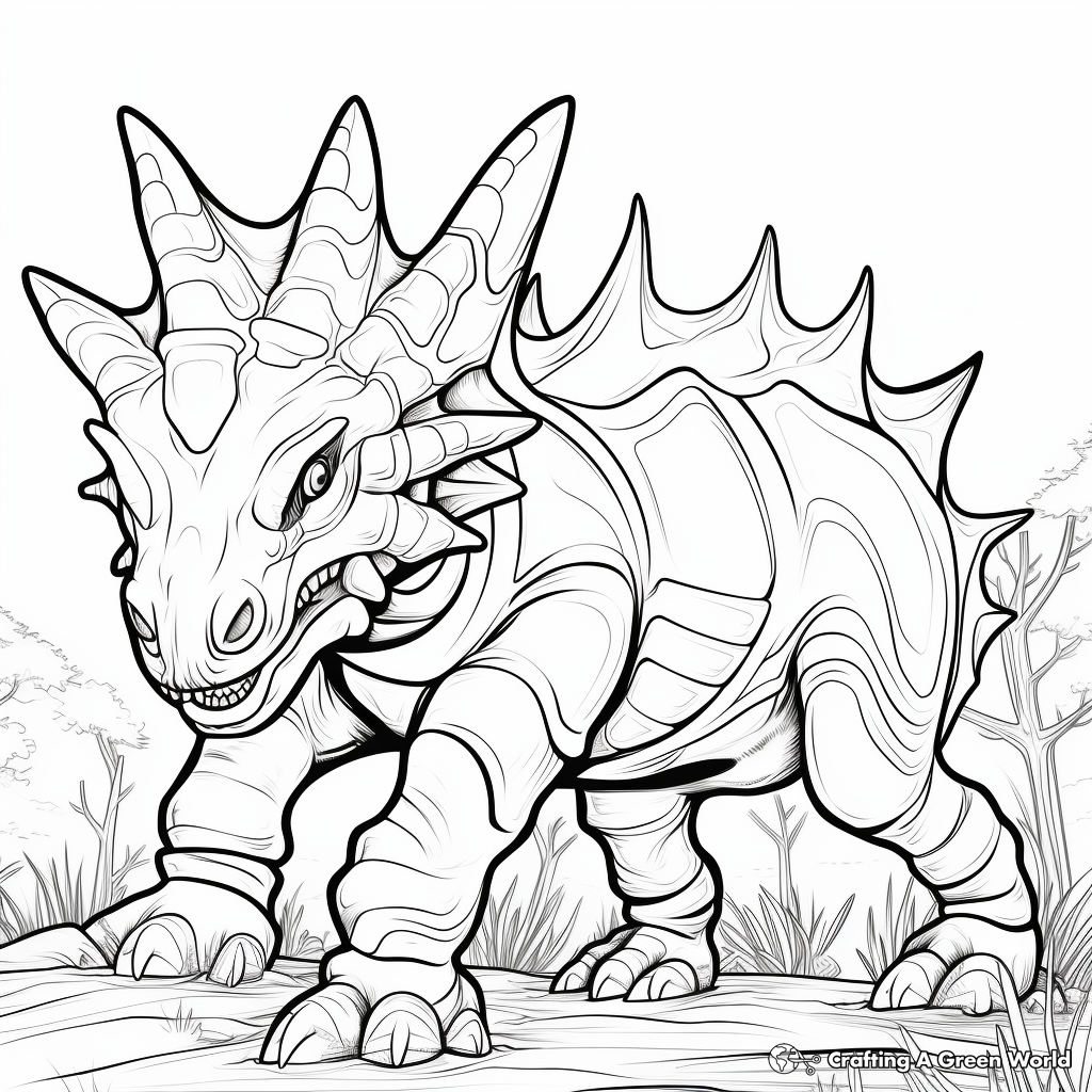 Dinosaur adult coloring pages