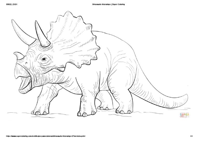 Dinosaurio triceratops
