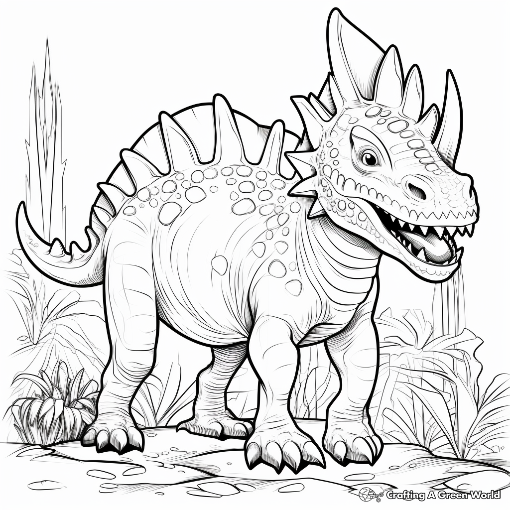 Dinosaur adult coloring pages