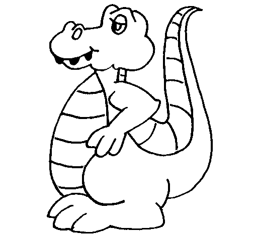 Alligator coloring page