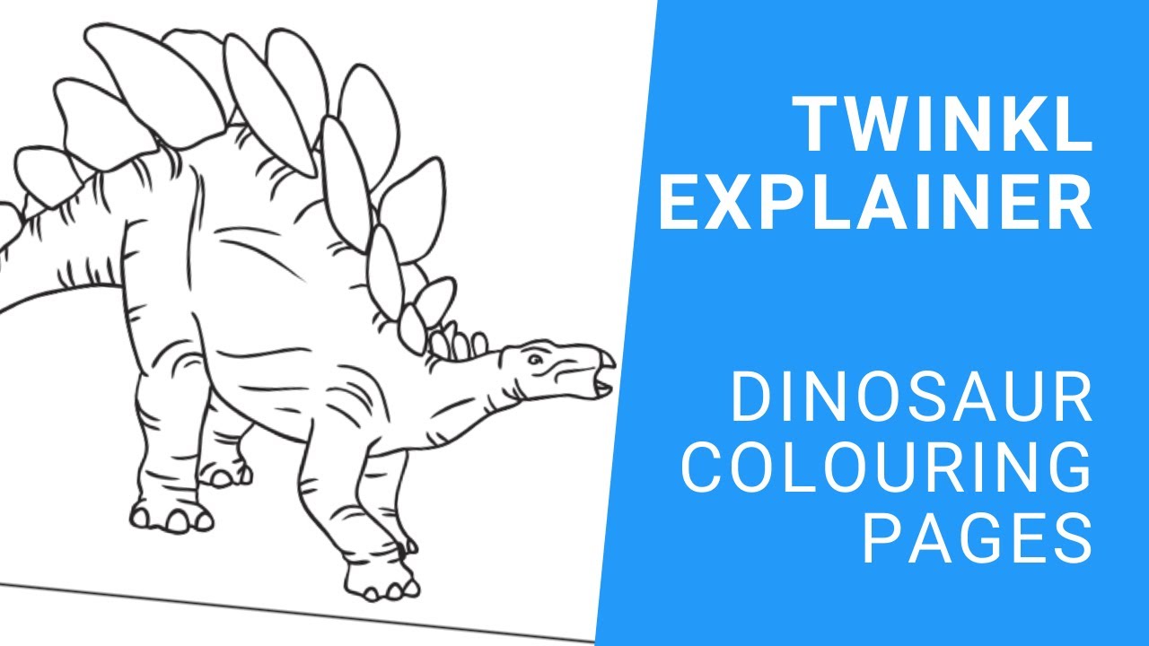 Dinosaur colouring pages early years activity ideas