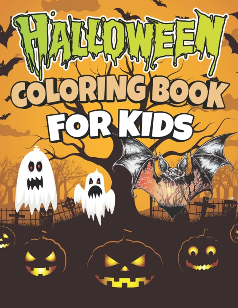Halloween coloring book for kids