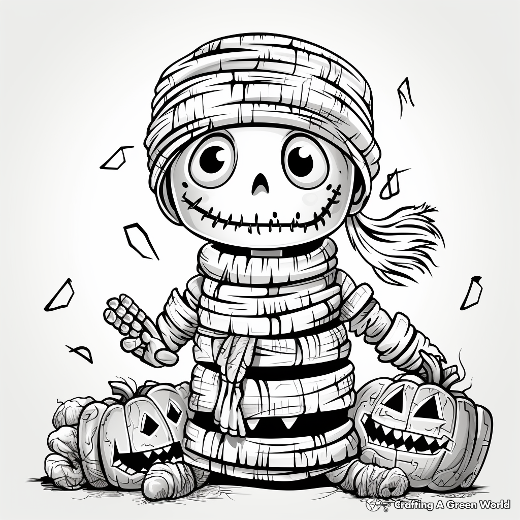 Trick or treat coloring pages