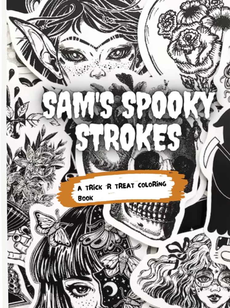 Sams spooky strokes trick r treat unmasked pages of film summary and coloring images for halloween enthusiasts bilal muhammad books