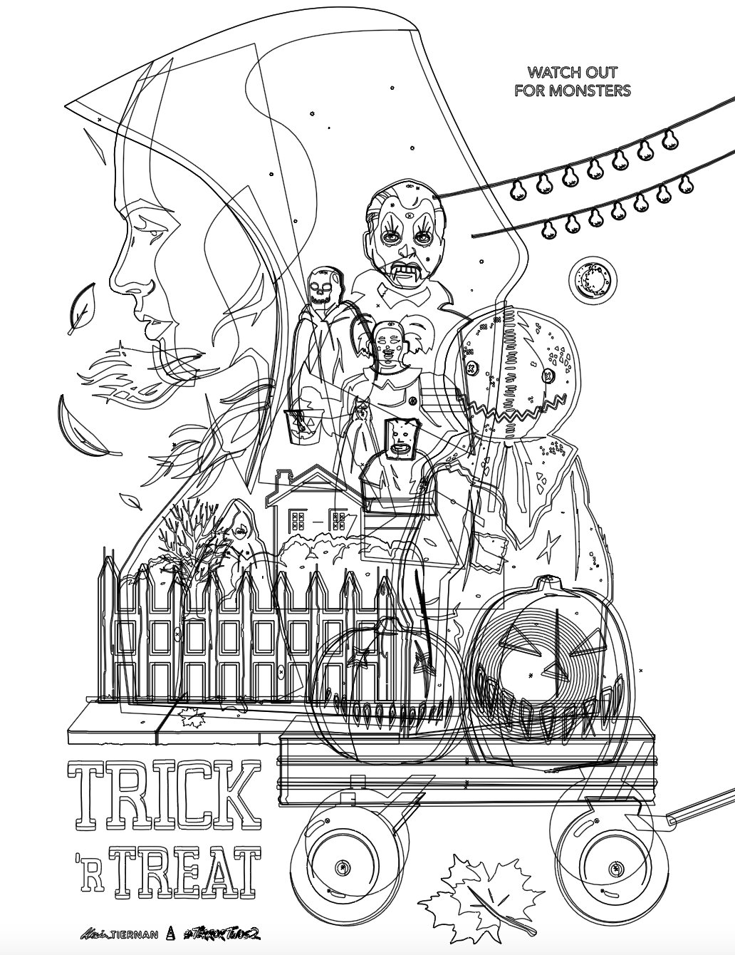 Trick r treat terrortwos â kevin tiernan design illustration