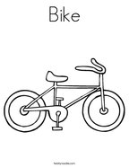 Tricycle coloring page