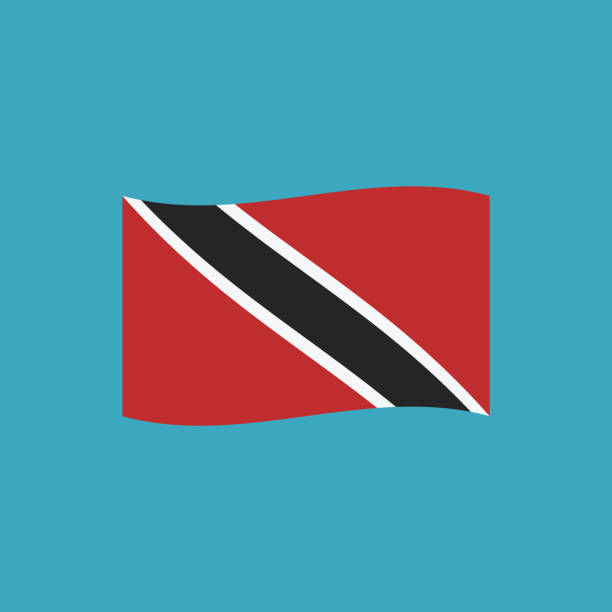 Cartoon of national flag trinidad and tobago stock illustrations royalty