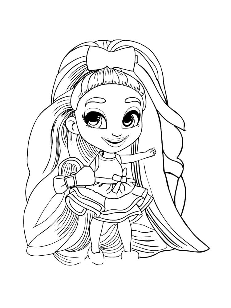 Hairdorables coloring page