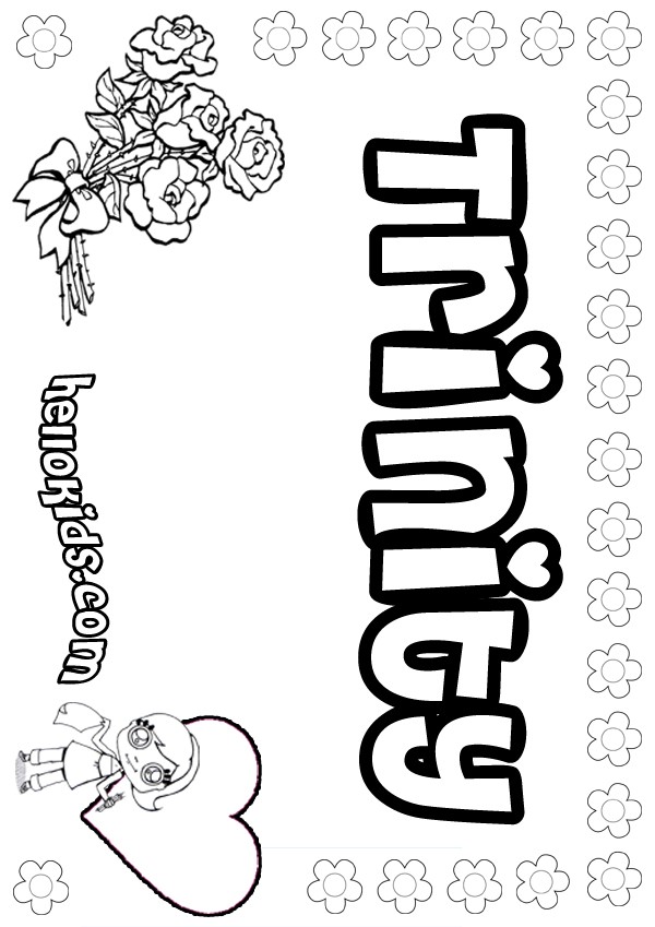 Trinity coloring pages