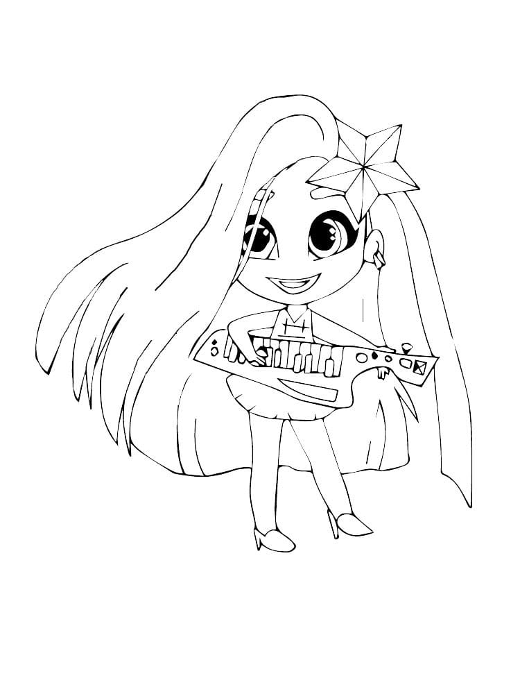Hairdorables coloring page