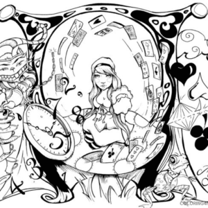 Psychedelic coloring pages printable for free download