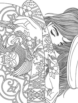 Psychedelic adult coloring pages