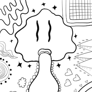 Trippy draws coloring book