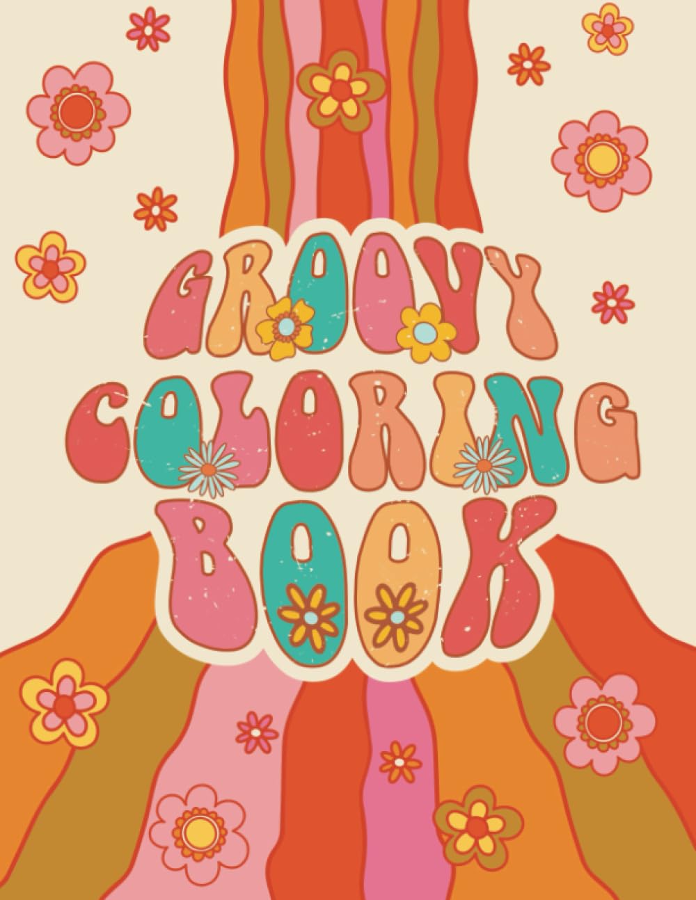 Buy groovy colorg book for teens aesthetic vtage colorg pages