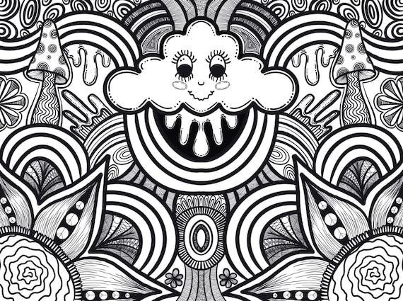 Trippy coloring pages