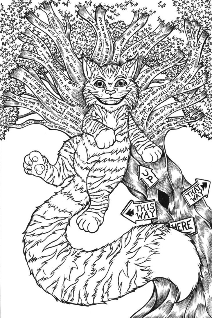 Alice in wonderland coloring books