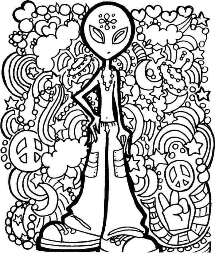 Alien coloring pages for adults free adult coloring pages planet coloring pages tumblr coloring pages
