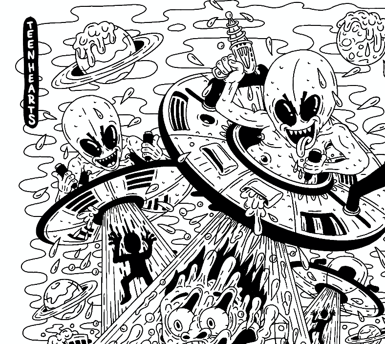 Quarantine coloring book â teen hearts clothing