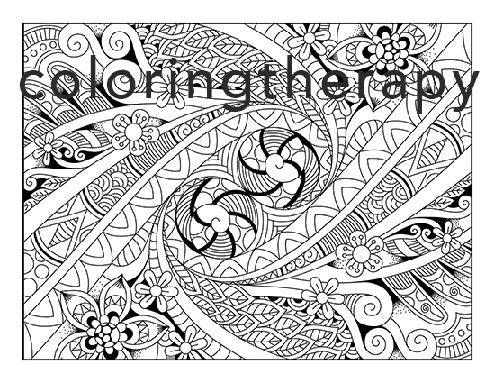 Trippy coloring pages for adults
