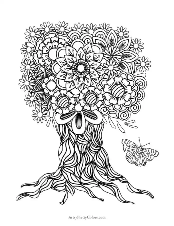 Free trippy coloring pages for adults