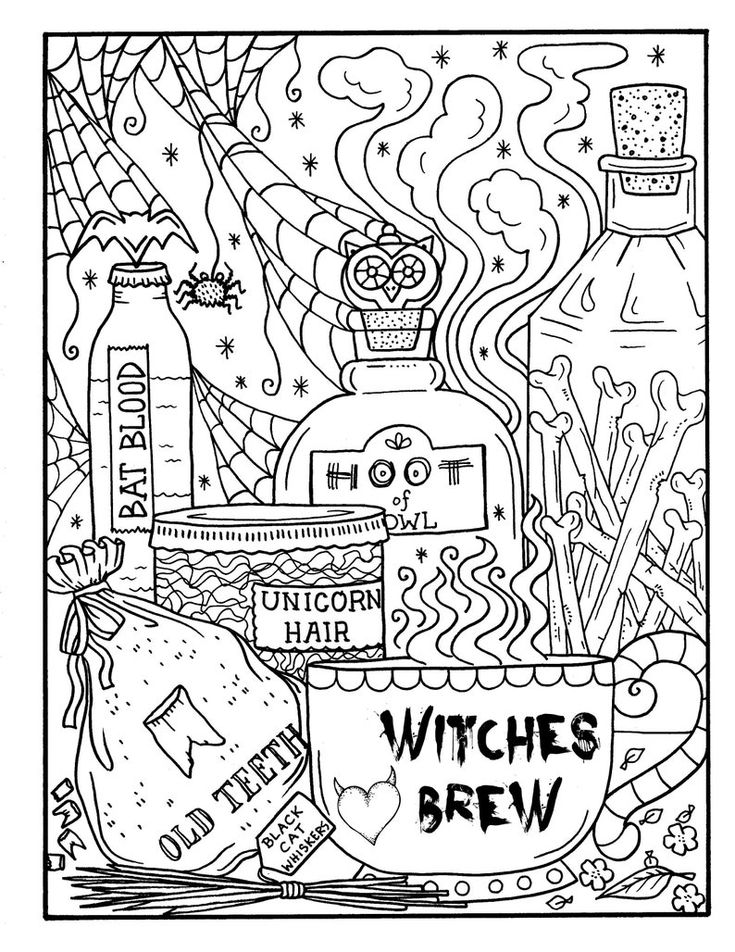 Witchy ew coloring page pdf halloween coloring fun coloring pages to download and color