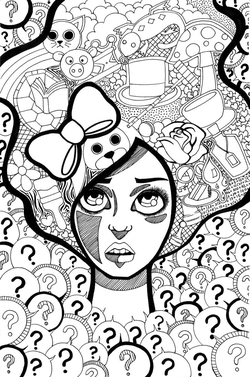 Psychedelic adult coloring pages