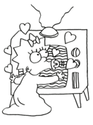 The simpsons coloring pages free coloring pages