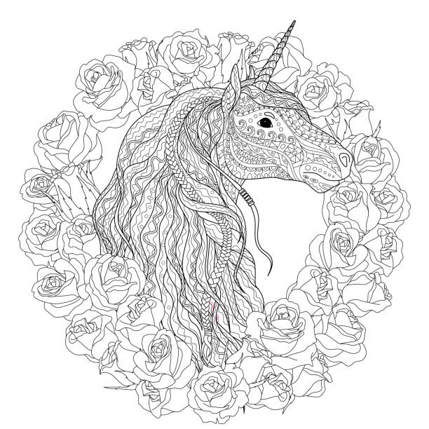 Coloring book template stock photos pictures royalty